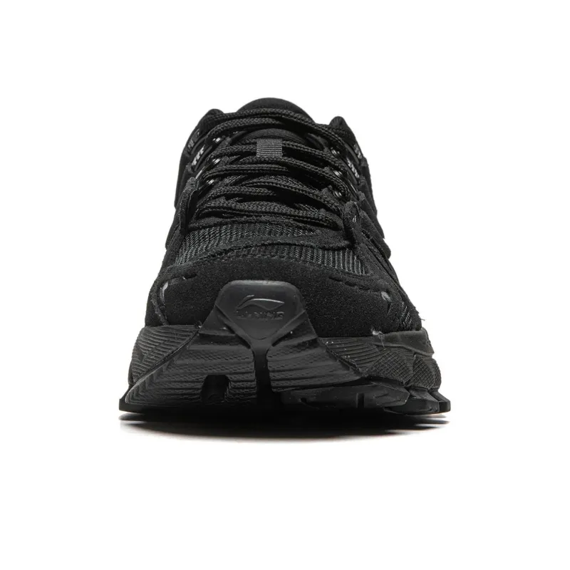 LiNing Durable Breathable Low Top Running Shoes Women's Black-3
