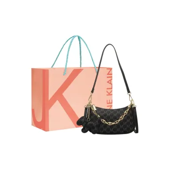 JANE KLAIN PU Shoulder Bag, Baguette Bag, Handbag, Shoulder Bag, Crossbody Bag Regular Women's Black/Ecru/Coffee