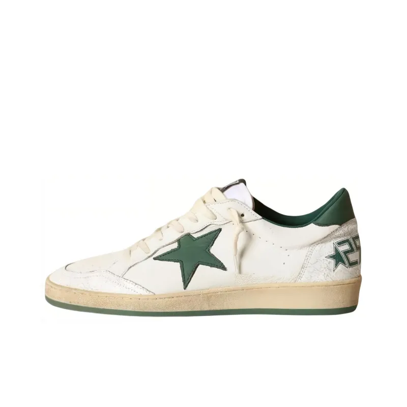 Golden Goose Ball Star White Green Star-0