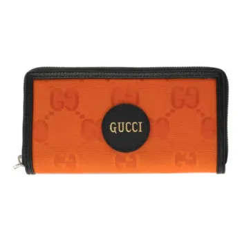 GUCCI Nylon Wallet Unisex Orange