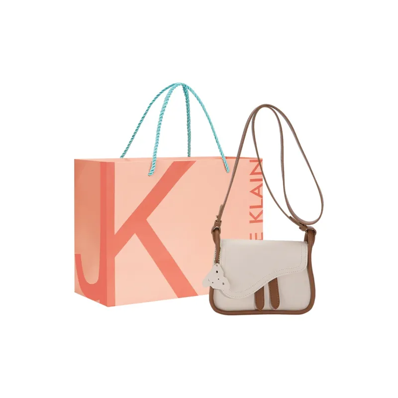 JANE KLAIN PU Saddle Bag Shoulder Bag Crossbody Bag Small Size Women's White/Green/White & Brown/Black-17