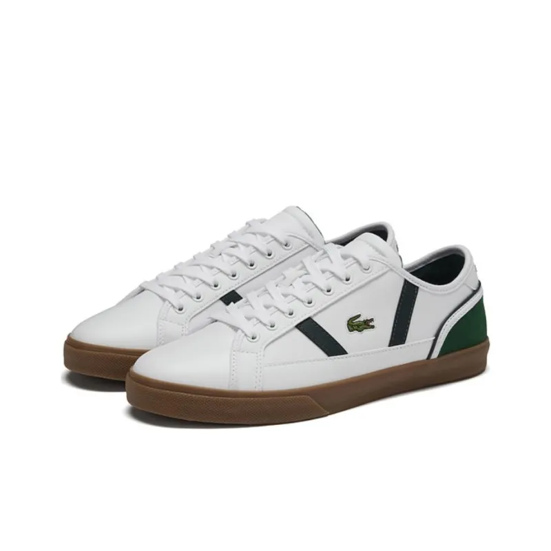 LACOSTE Low Top Skateboard Shoes Men's White-1