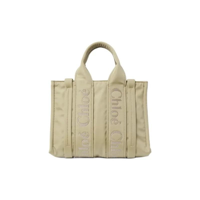 Chloe Woody Recycled Nylon Tote Bag, Shopping Bag, Shoulder Bag, Crossbody Bag, Handbag Trumpets Women's Hot Sandy-1