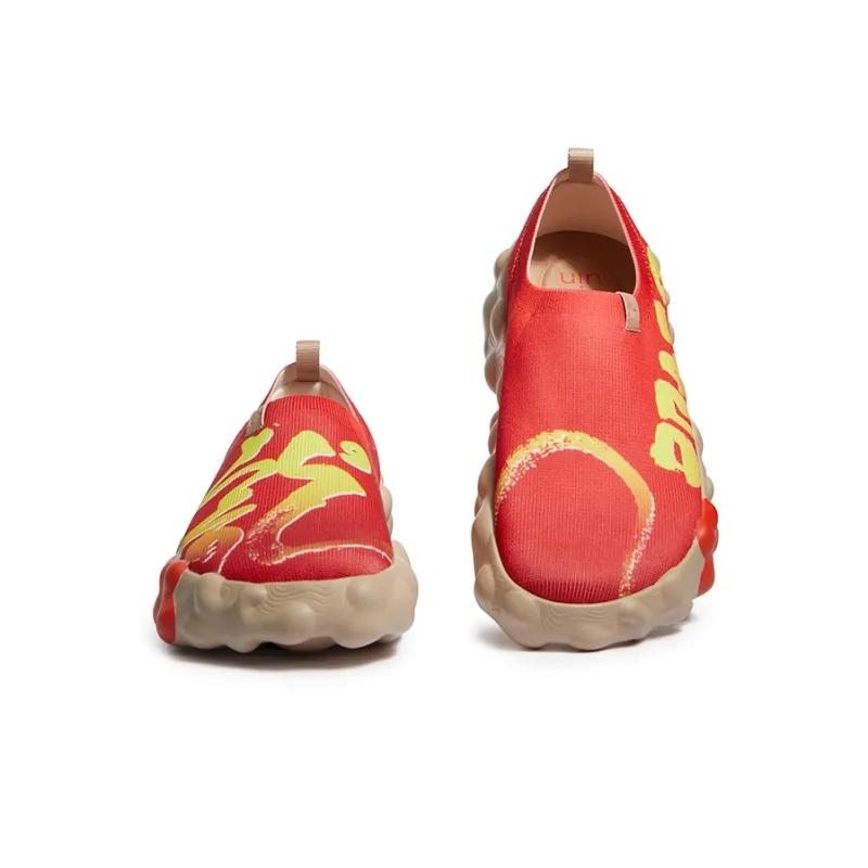 U.IN Painted Travel Shoes Year Of The Dragon TT Low-Top Casual Shoes Men's-43