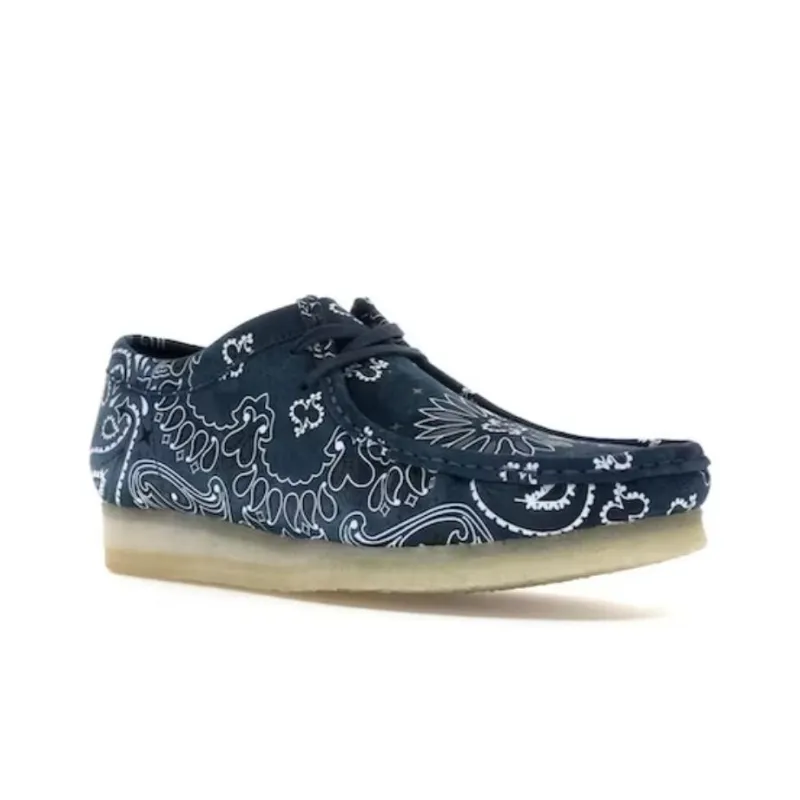 clarks Supreme X Wallabee 'Blue Bandana'-2