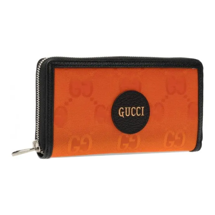 GUCCI Nylon Wallet Unisex Orange-1