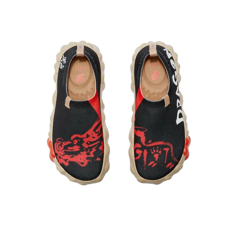 U.IN Painted Travel Shoes Year Of The Dragon TT Low-Top Casual Shoes Men's-32