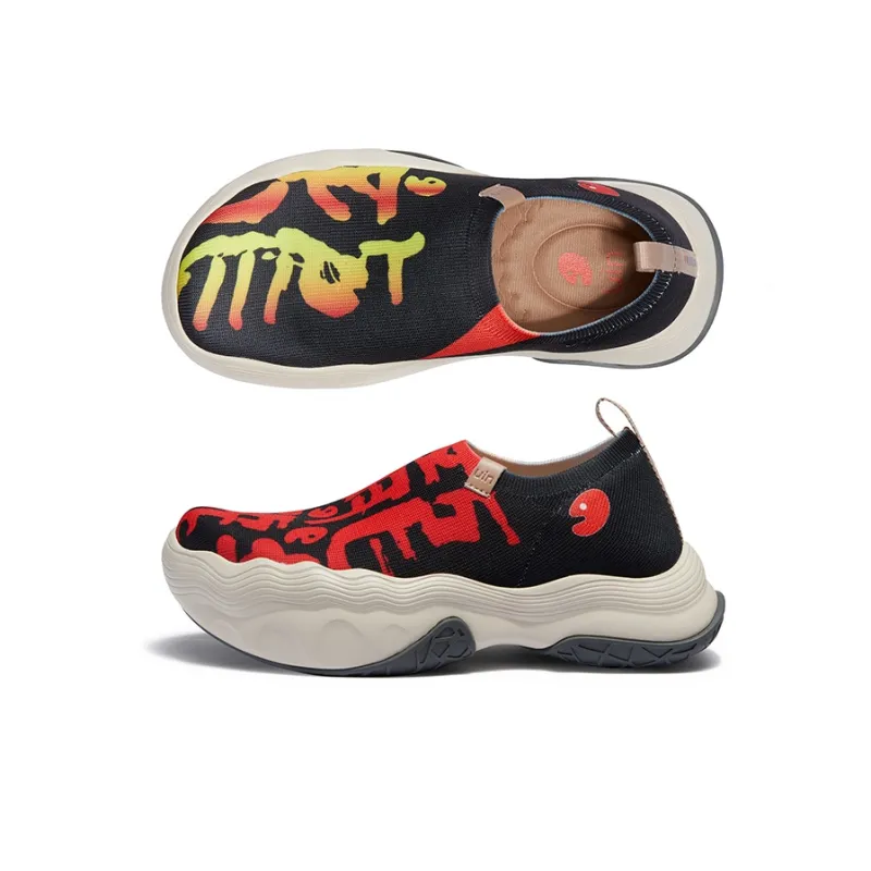 U.IN Painted Travel Shoes Year Of The Dragon TT Low-Top Casual Shoes Men's-10