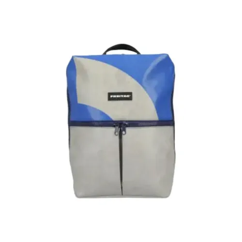 FREITAG Backpacks Light Gray With Blue Accents