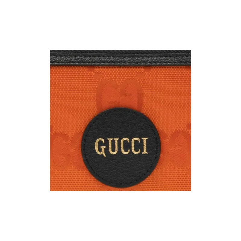 GUCCI Nylon Wallet Unisex Orange-3