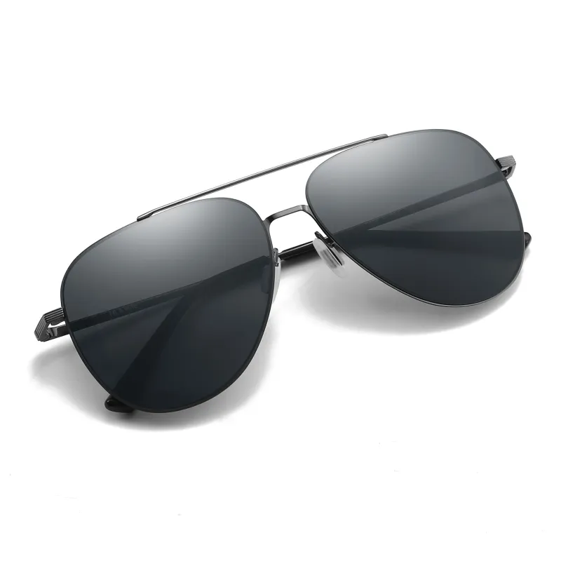 HLA Stainless Steel Aviator Sunglasses Men's-5