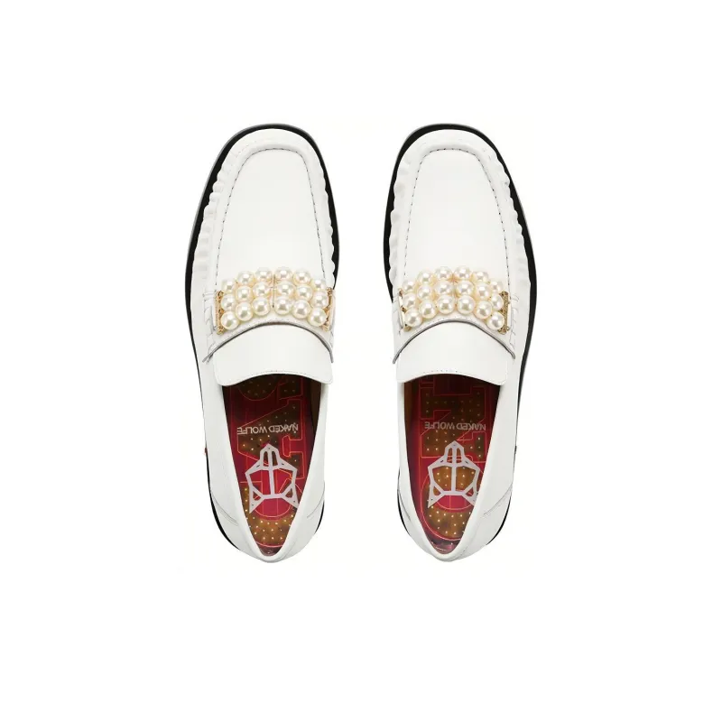 Naked Wolfe Casino Loafers Men's White-2