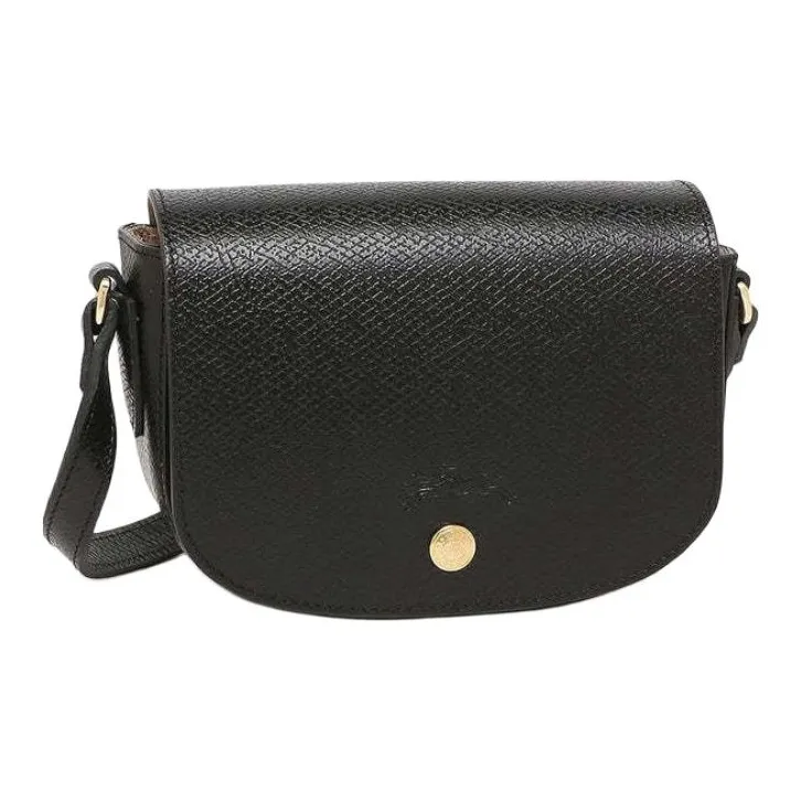 LONGCHAMP Épure Cow Leather Saddle Bag, Crossbody Bag Women's Black-2