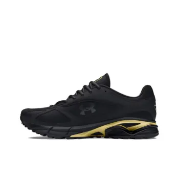 Under Armour Unisex UA Apparition Anti Slip Wear Resistant Low Top Casual Shoes Unisex Black Gold
