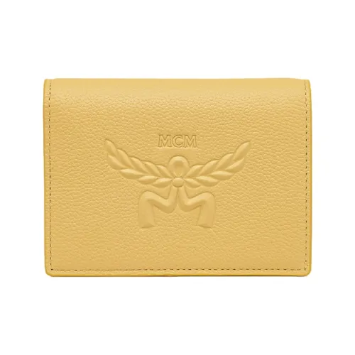 MCM Leather Wallet Mini Women's