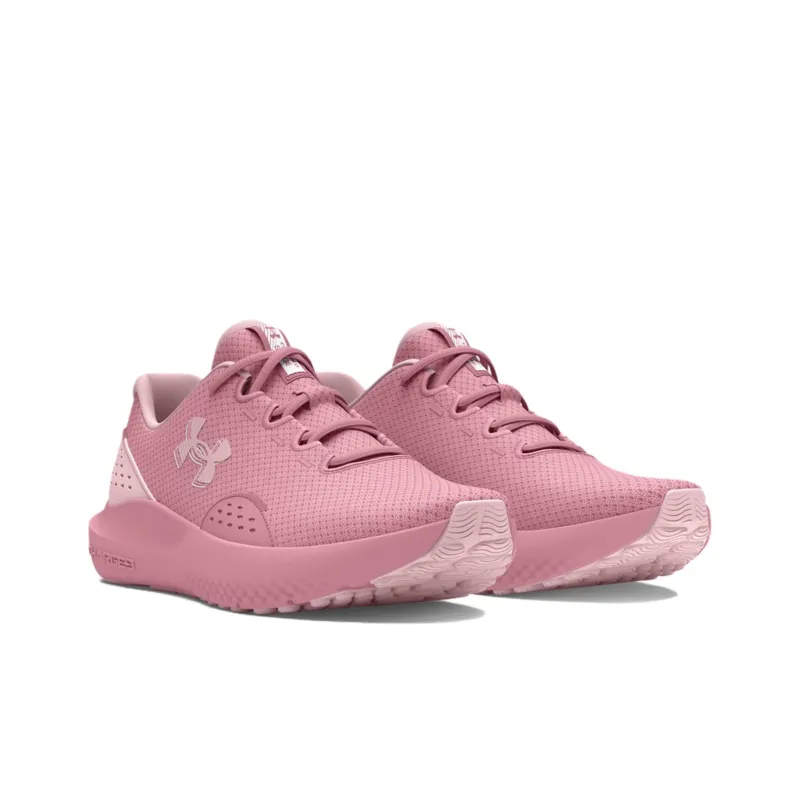 Under Armour UA Surge 4 Cushioning, Wear Resistant Low Top Running Shoes Women's Pink-2