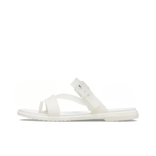 Crocs Tulum Slide Slippers Women's White