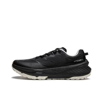 LiNing Cushioning, Slip Resistant, Abrasion Resistant, Breathable, Support, Rebound Low Top Running Shoes Men's Black