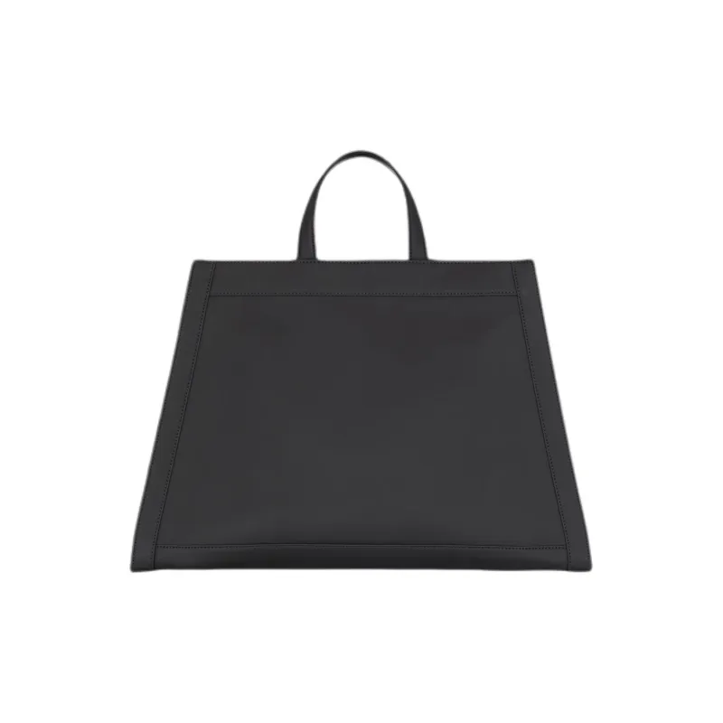 BALMAIN Calfskin Tote Bag Shopping Bag Shoulder Bag Handbag Men's Black-2