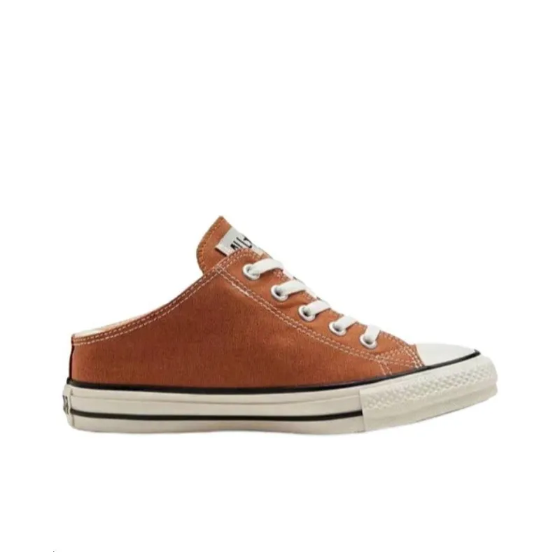 Converse All Star Inheel Mule O Durable Cushioning Low Top Canvas Shoes Unisex Orange-1