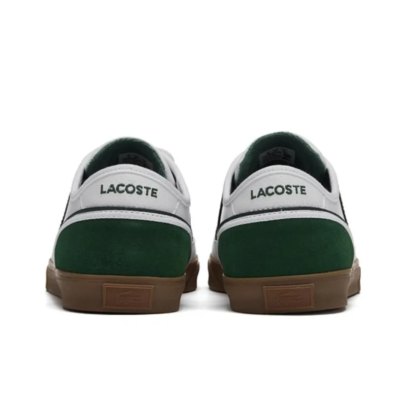 LACOSTE Low Top Skateboard Shoes Men's White-2