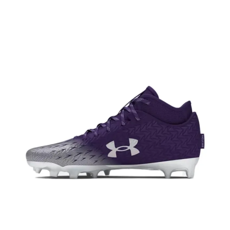 Under Armour AG Artificial Ground Anti Slip Wear Resistant Soccer Shoes Men's Purple-0