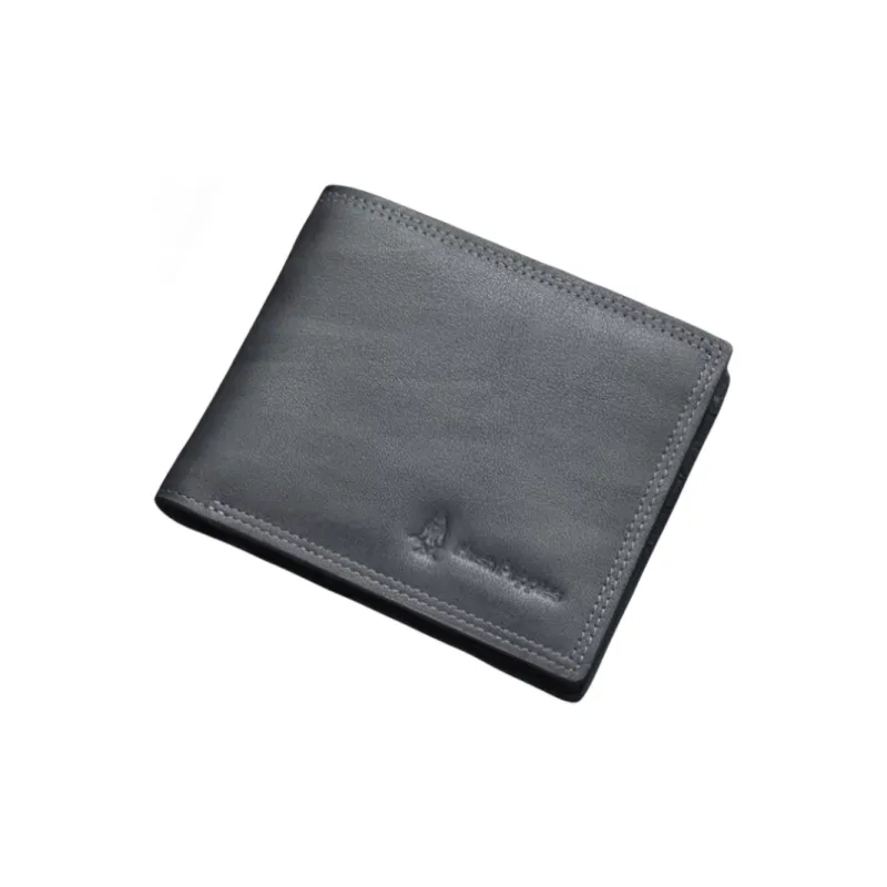 Hush Puppies Cow Leather Wallet Regular Men's Brown/Gray-6