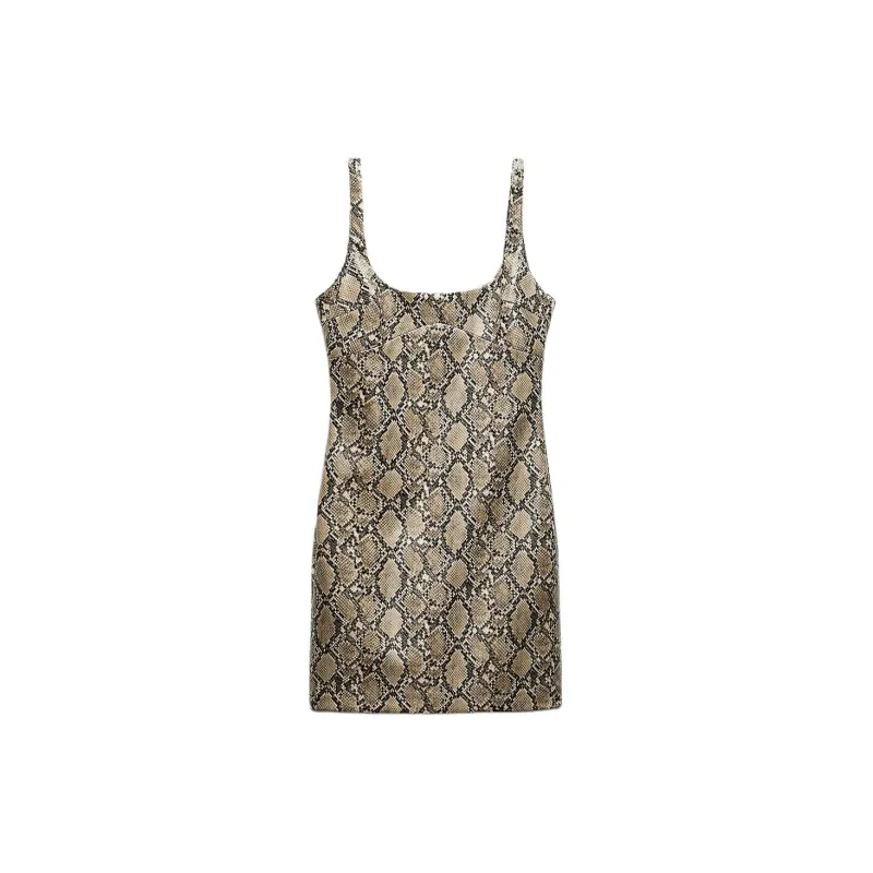 ZARA Slip Dress Women's Snakeskin Print-1