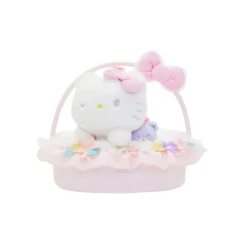Sanrio Hello Kitty Spring Dream Flower Basket Collection Dolls Plush Doll 27cm Height