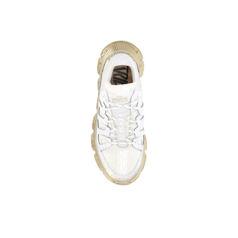 VERSACE Low Top Casual Shoes Men's White-3
