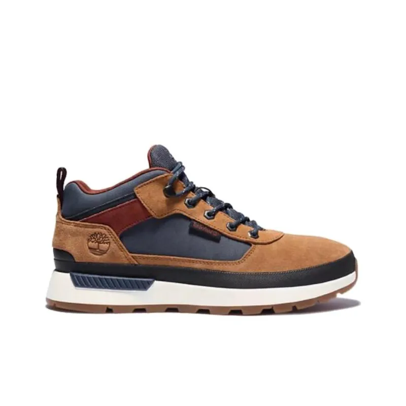 Timberland Field Trekker Cushioning Wear-Resistant Mid-Top Running Shoes Men's Brown-1