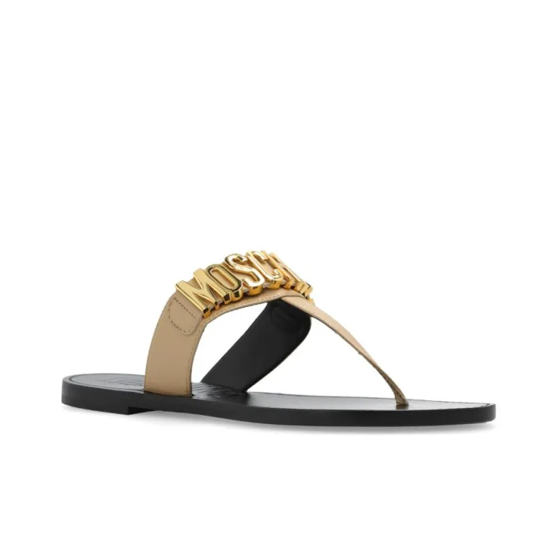 MOSCHINO Flip Flops Women's Brown-2