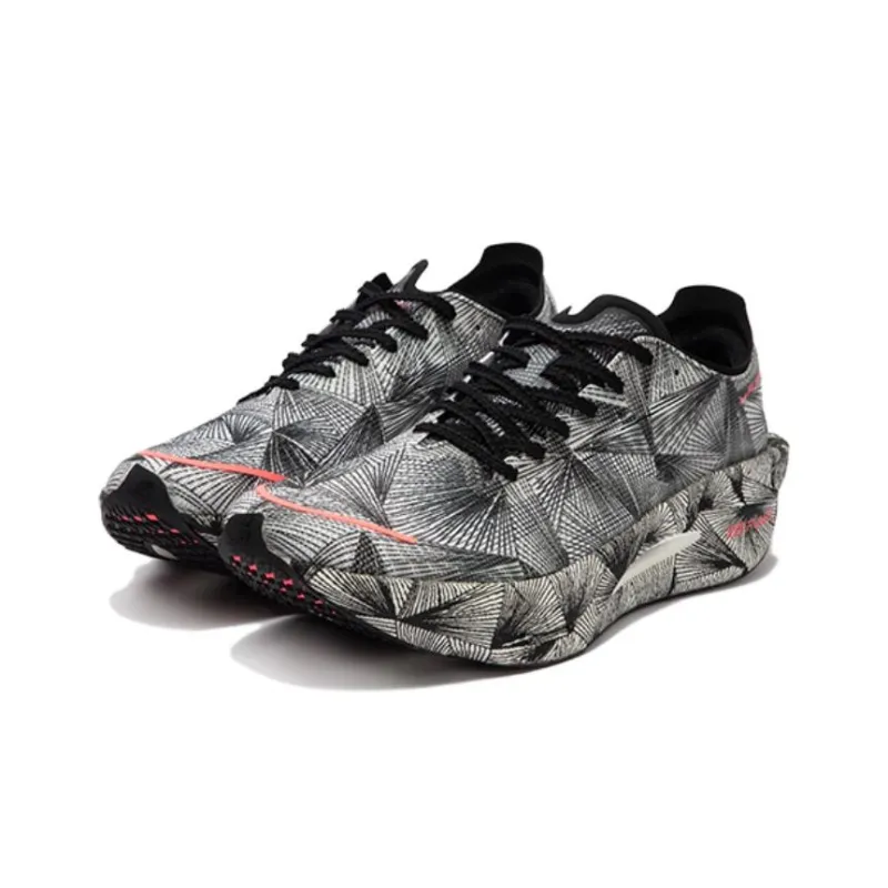 361° Fly Burn 3 Cushioning Anti Slip And Wear Resistant Breathable Rebound Low Top Running Shoes Unisex Black White-2
