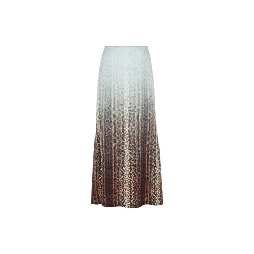 FENDI Casual Long Skirts Women's Light Blue