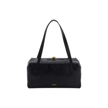 JIL SANDER Small Goji Logo Detailed Shoulder Bag