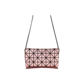 ISSEY MIYAKE PLATINUM COFFRET Polyurethane Crossbody Bag Shoulder Bag Women's Rose Pink
