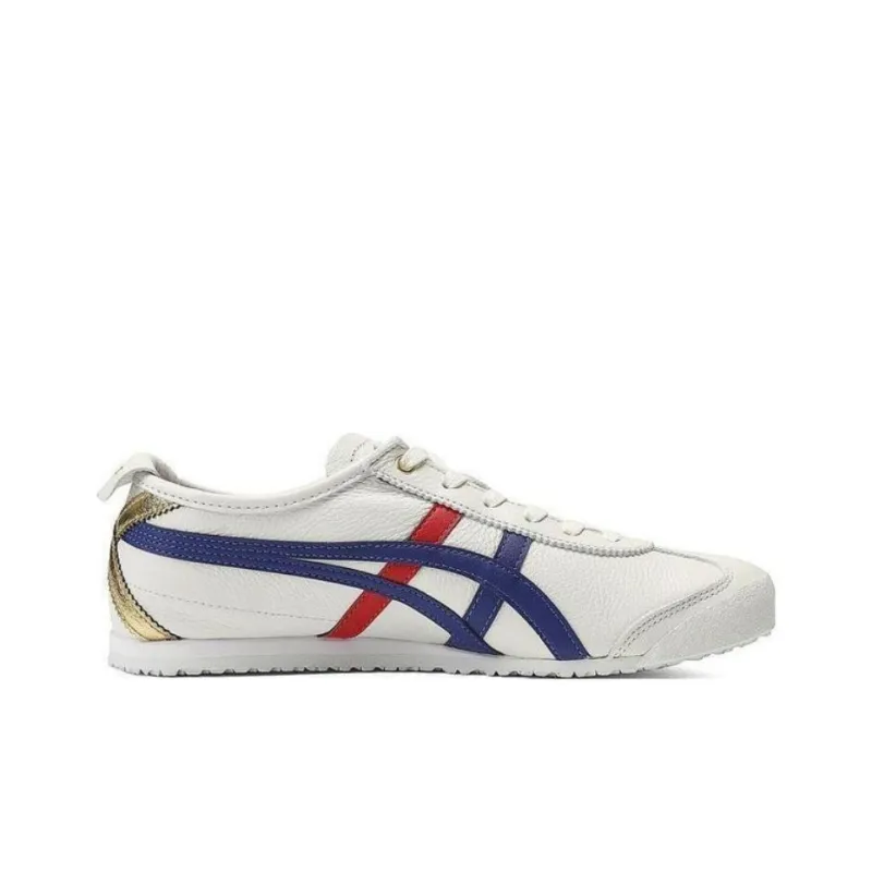 Asics Onitsuka Tiger Mexico 66 White Dark Blue Red Gold-1