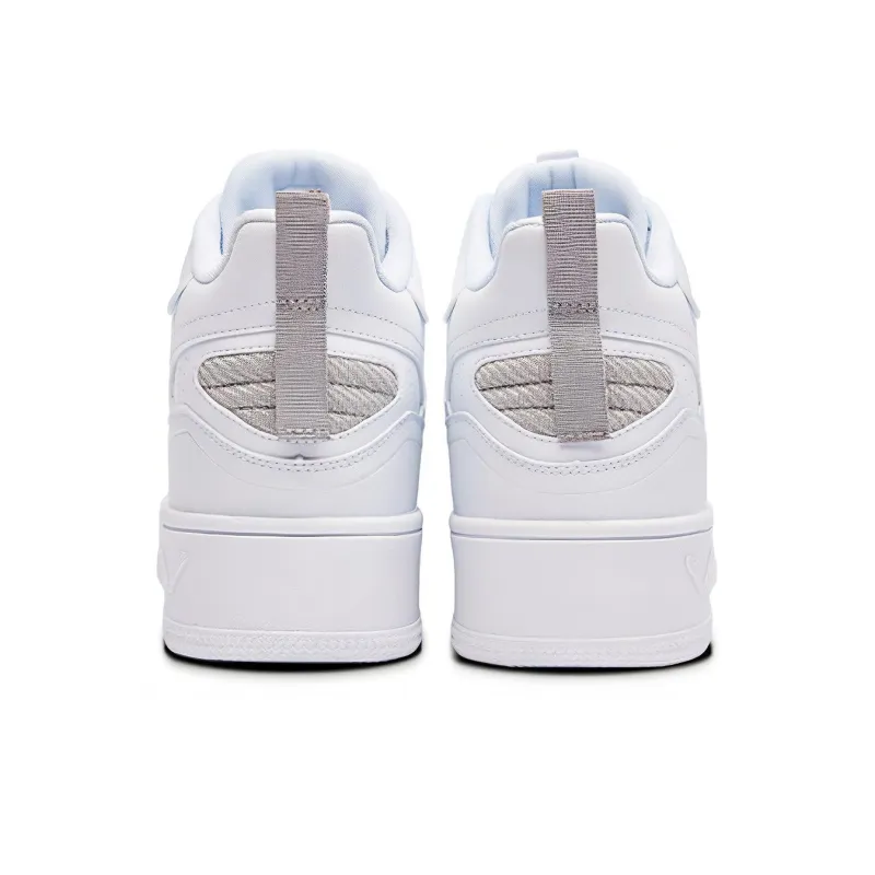361° Burning Tide 1 Anti Slip And Wear Resistant Lightweight Low Top Skateboard Shoes Men's White Gray-3