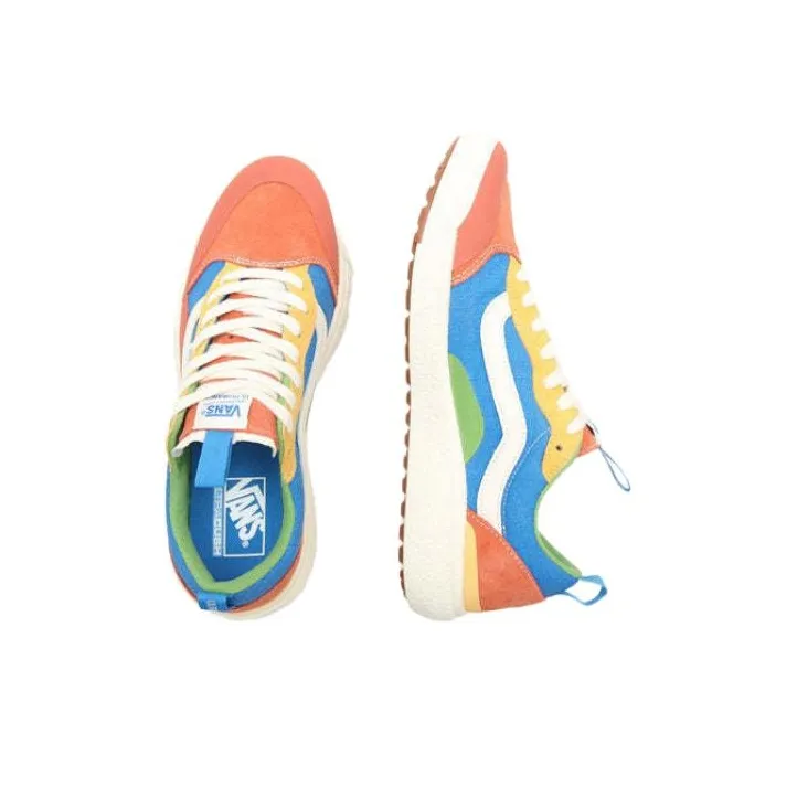 Vans UltraRange Exo Se Anti-Slip And Wear-Resistant Breathable Low-Top Skateboard Shoes Unisex Orange Blue-3