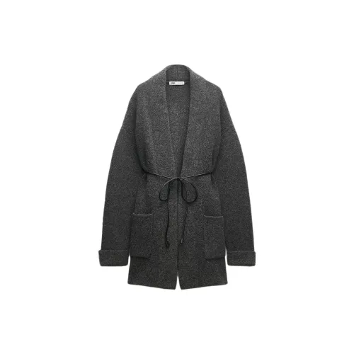 ZARA Coats Women's Gray