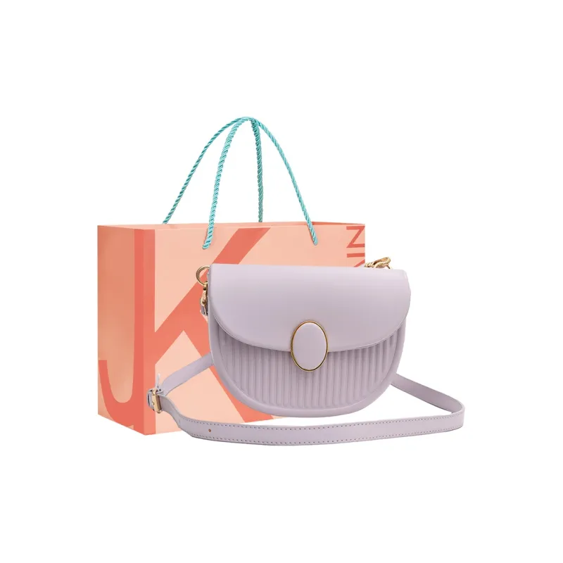 JANE KLAIN PU Saddle Bag Handbag, Shoulder Bag, Crossbody Bag Women's Black/Ecru/Pink/Purple-10