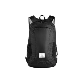 NATUREHIKE Nylon Outdoor Mountaineering Bag, Backpack Unisex Black