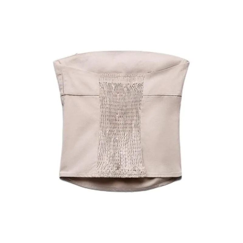 ZARA Strapless Top Women's Light Pink-1