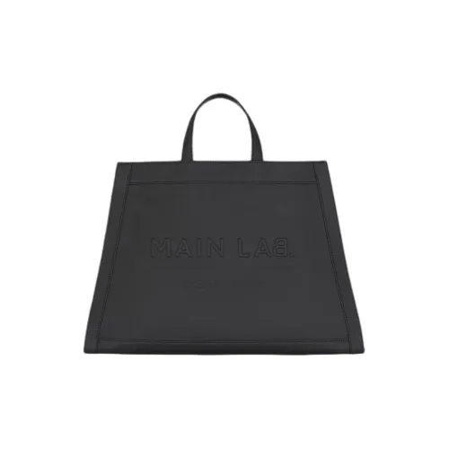 BALMAIN Calfskin Tote Bag Shopping Bag Shoulder Bag Handbag Men's Black