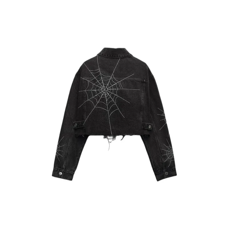 ZARA Denim Jacket Women's Black-1