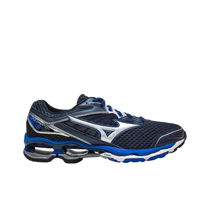 Mizuno Creation 18 Wave Cushioning Anti-Slip And Wear-Resistant Low-Top Running Shoes Men's Black Blue White-1