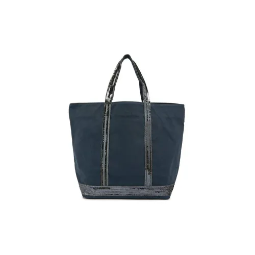 Vanessa Bruno Cotton Tote Bag, Shopping Bag, Handbag Medium Size Women's Marine Blue