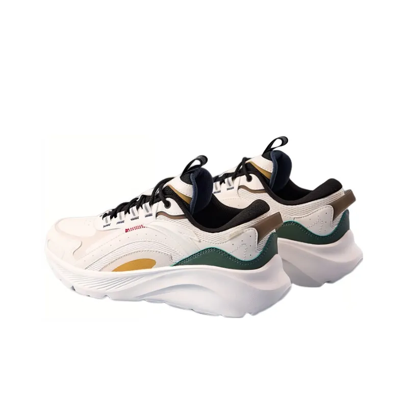 Anta Anti-Slip Wear-Resistant Low-Top Comprehensive Training Shoes Men's White Black Gray-3