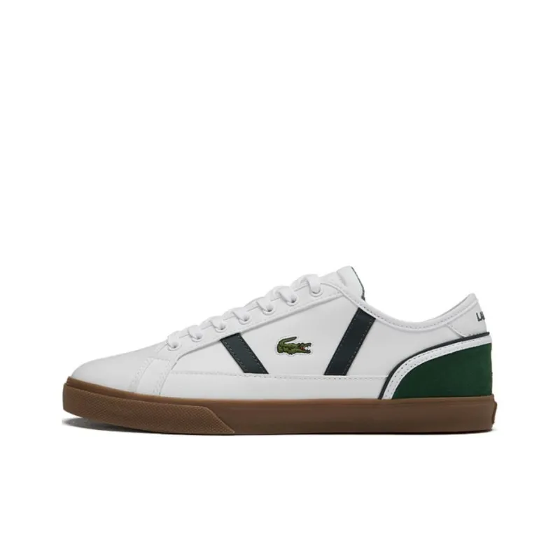 LACOSTE Low Top Skateboard Shoes Men's White-0
