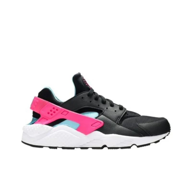 Nike Air Huarache Run Black Laser Fuchsia Blue Gale-1